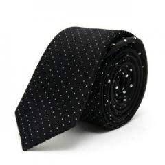  FACTOTUM / ファクトタム　DOT NARROW TIE(BLACK)