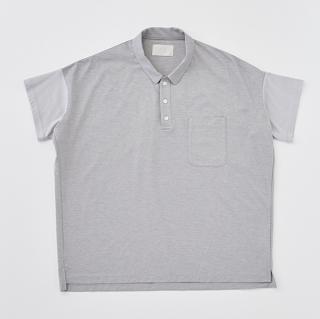 TROVE / トローブ　 PATTERNS WIDE POLO　(GREY)　