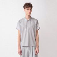 TROVE / トローブ　 PATTERNS WIDE POLO　(GREY)　