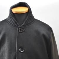 SLOWGUN / スロウガン<br/>カシミア大人のスタジャン(定番スタジャン・カシミアver)ブラック×ブラック