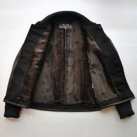 SLOWGUN / スロウガン<br/>カシミア大人のスタジャン(定番スタジャン・カシミアver)ブラック×ブラック