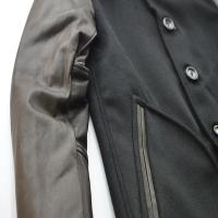 SLOWGUN / スロウガン<br/>カシミア大人のスタジャン(定番スタジャン・カシミアver)ブラック×ブラック