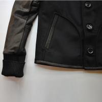 SLOWGUN / スロウガン<br/>カシミア大人のスタジャン(定番スタジャン・カシミアver)ブラック×ブラック