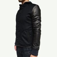 SLOWGUN / スロウガン<br/>カシミア大人のスタジャン(定番スタジャン・カシミアver)ブラック×ブラック