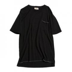FACTOTUM / ファクトタム　コットンカシミヤクルーネック(BLACK)