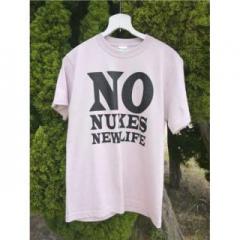 !!!脱原発!!!反原発!!!NO MORE NUKES!!! 【UCHUKANKAKU/宇宙感覚】 コンセプチュアルデザインTシャツ モーヴ