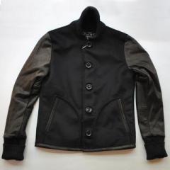SLOWGUN / スロウガン<br/>カシミア大人のスタジャン(定番スタジャン・カシミアver)ブラック×ブラック